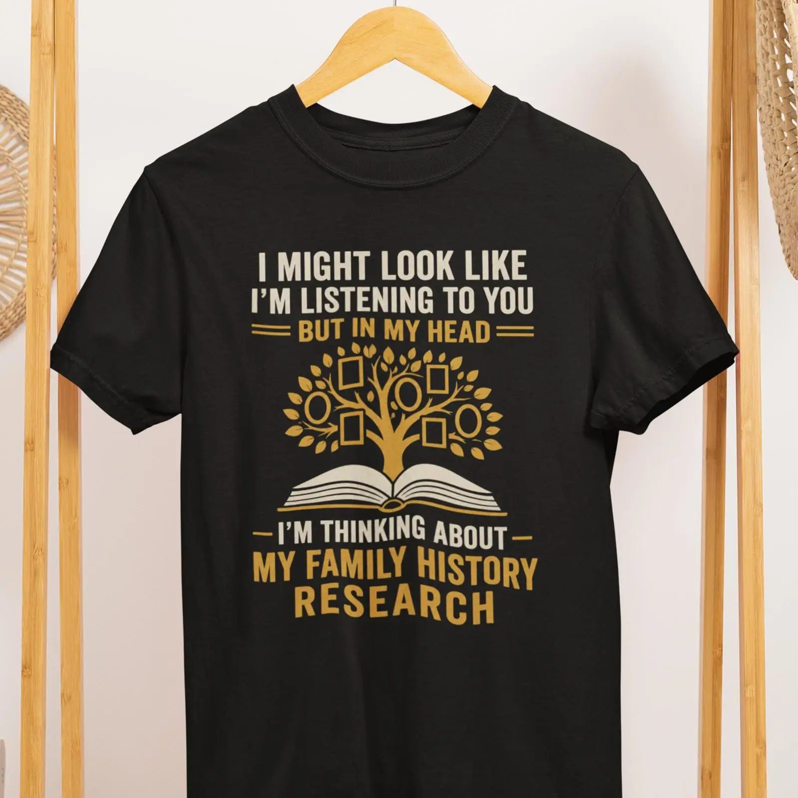 Vintage Fashion Research - T-shirt de recherche d'histoire familiale, arbre