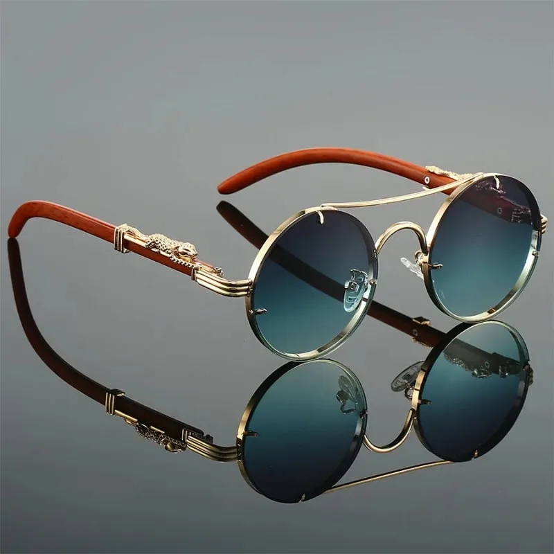 Vintage Outdoor Fashion - Lunettes de soleil rondes vintage pour