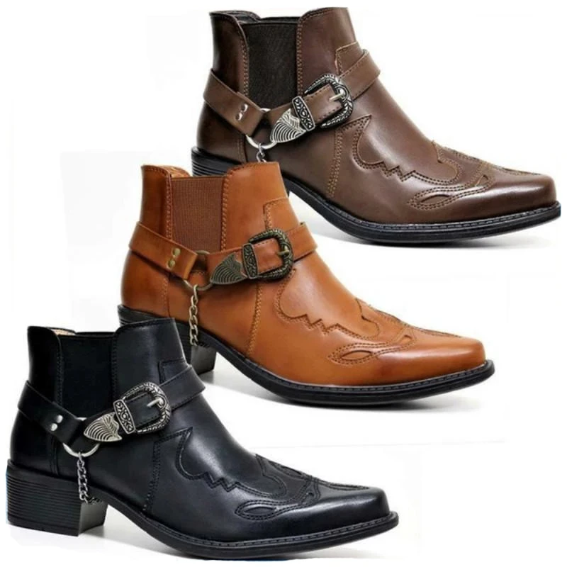Vintage Fashion Online - Bottes de cowboy vintage en cuir