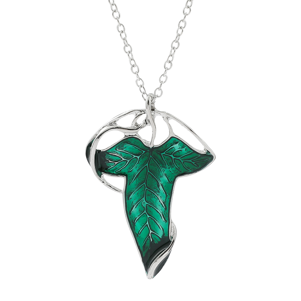 Collier pendentif feuille vert - Vintage Fashion Online avis et prix