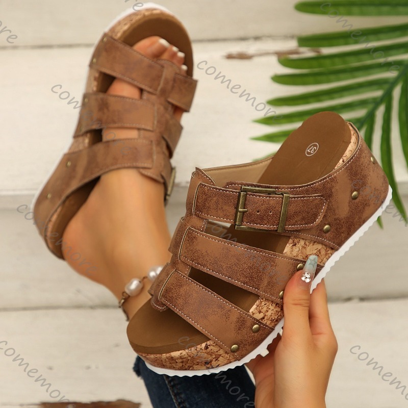 Sandales compensées vintage à  - Vintage Outdoor Fashion avis et prix