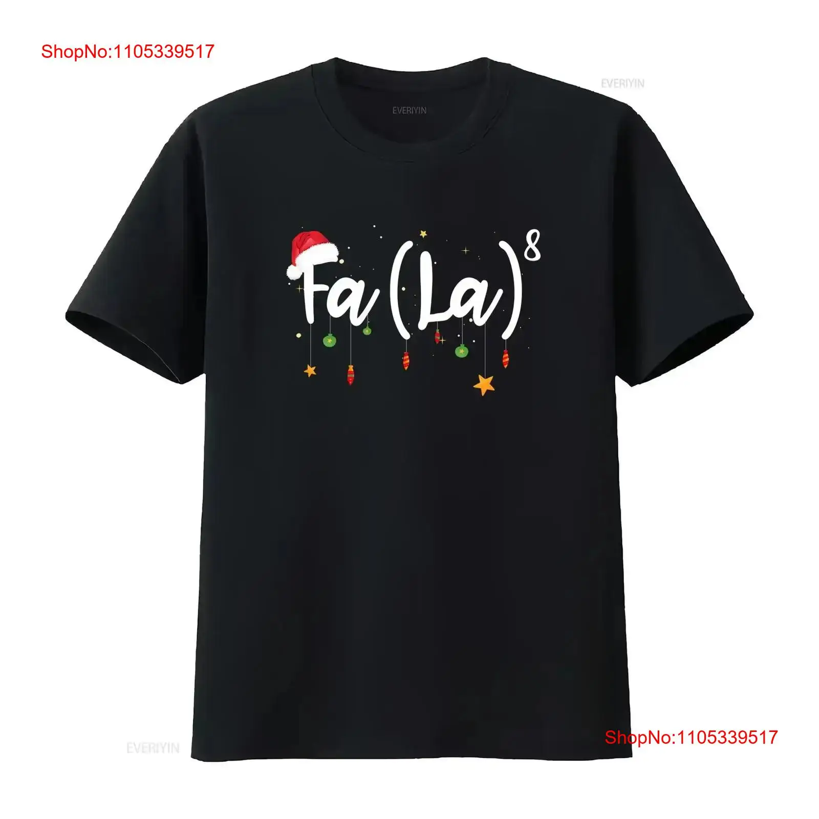 FA LA 8 T-shirt de Noël amusan - Vintage Fashion La avis et prix