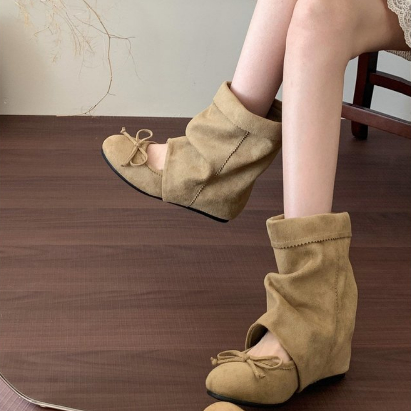 Bottines mi-mollet à nœud pour - Vintage Fashion Dresses avis et prix